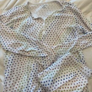 Roller rabbit disco heart pajamas